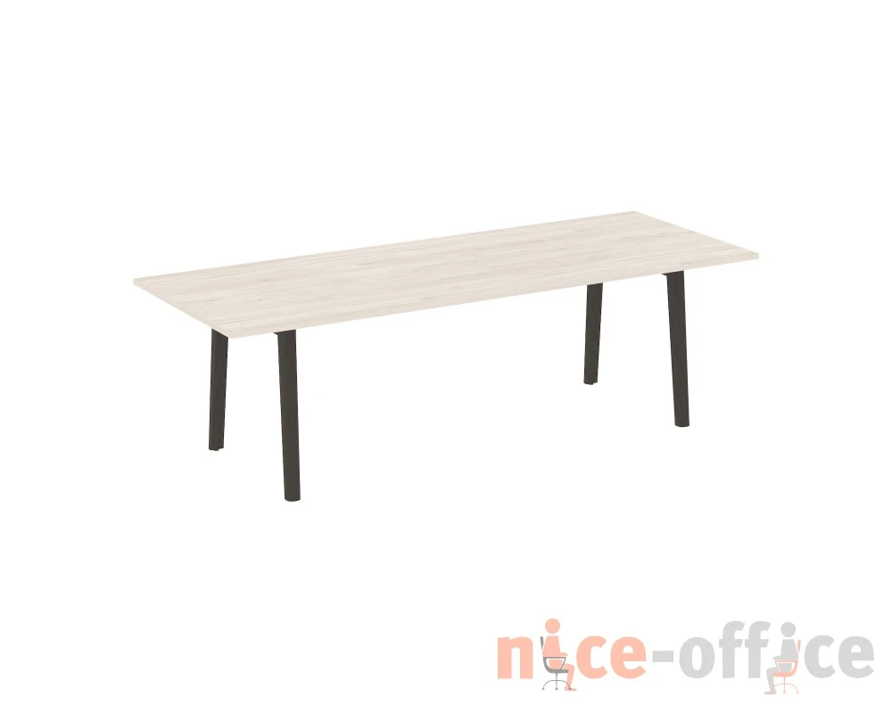 Стол переговорный, опоры - массив дерева 258x98x75 Оникс Вуд Директ / Onix Wood Direct