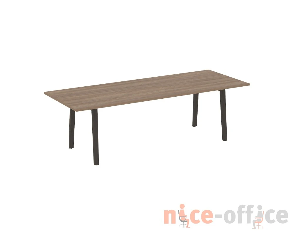 Стол переговорный, опоры - массив дерева 258x98x75 Оникс Вуд Директ / Onix Wood Direct