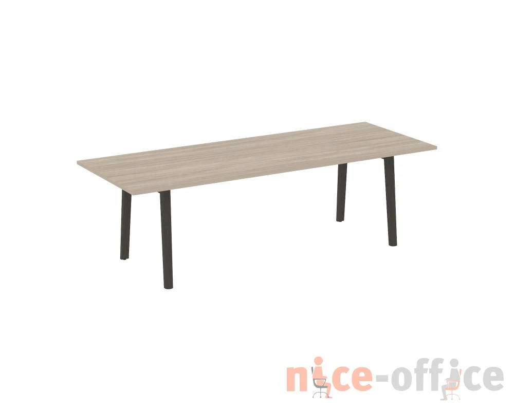 Стол переговорный, опоры - массив дерева 258x98x75 Оникс Вуд Директ / Onix Wood Direct