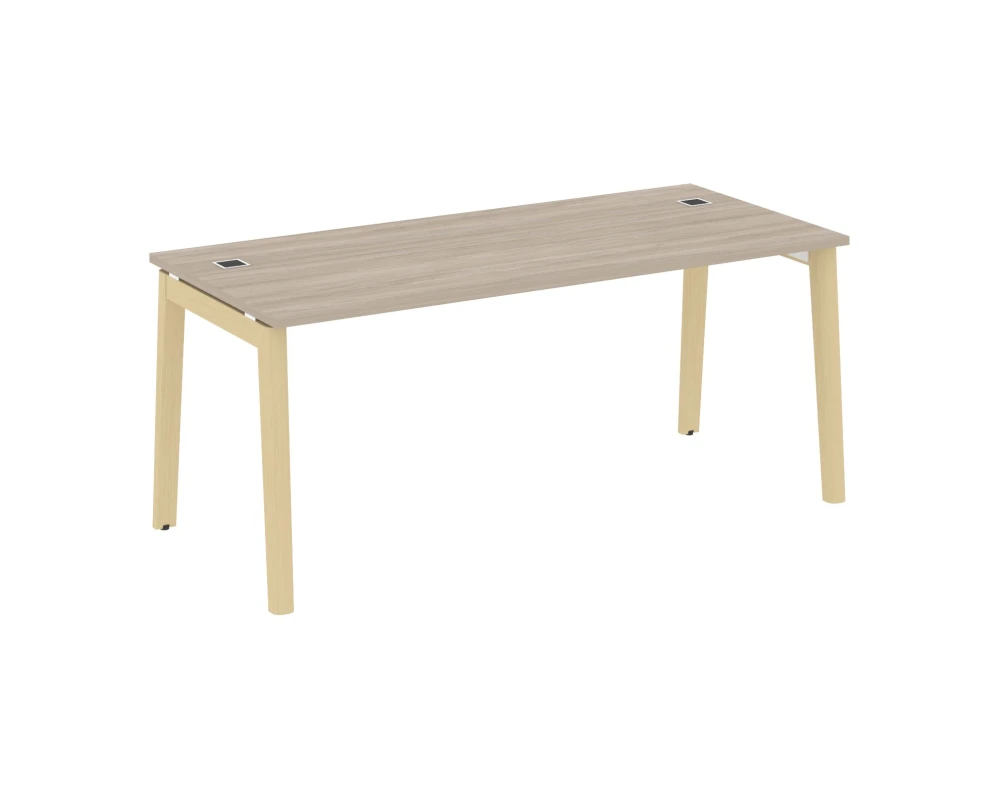 Стол рабочий руководителя, опоры - массив дерева 178x80x75 Оникс Вуд Директ / Onix Wood Direct