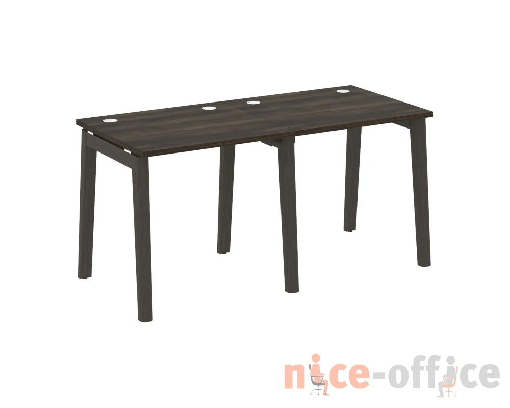 Рабочая станция, опоры - массив дерева 156x72x75 Оникс Вуд / Onix Wood