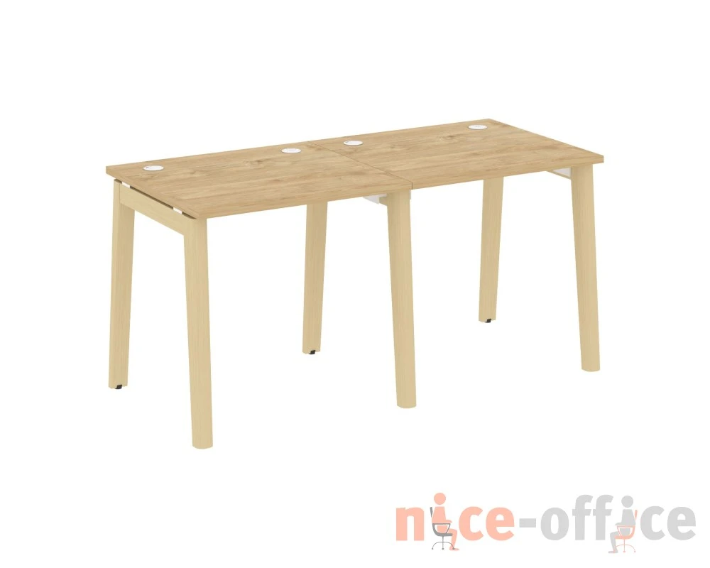 Рабочая станция, опоры - массив дерева 156x72x75 Оникс Вуд / Onix Wood