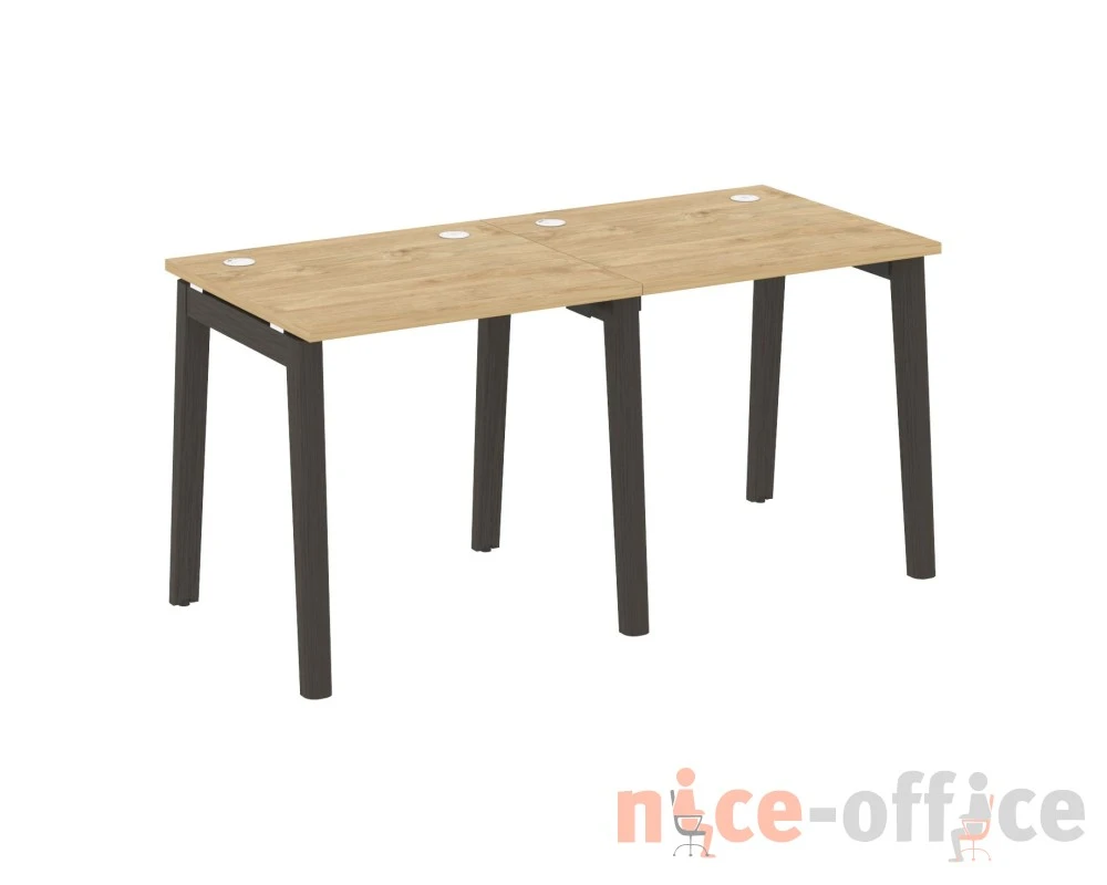 Рабочая станция, опоры - массив дерева 156x72x75 Оникс Вуд / Onix Wood