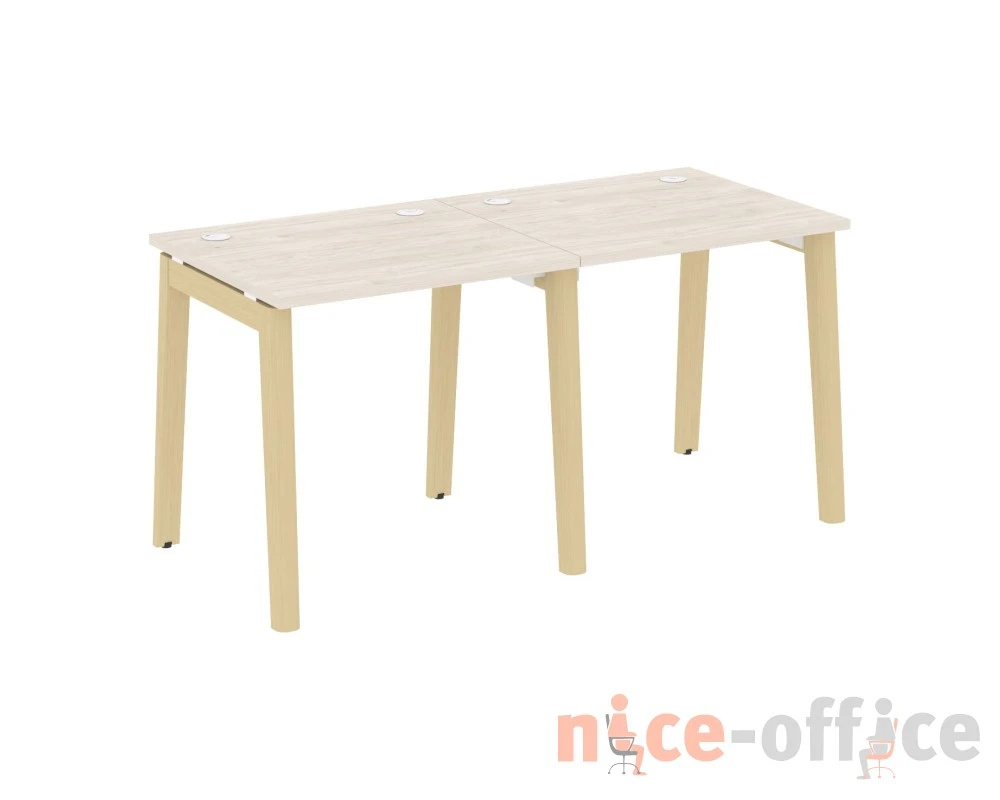 Рабочая станция, опоры - массив дерева 156x72x75 Оникс Вуд / Onix Wood