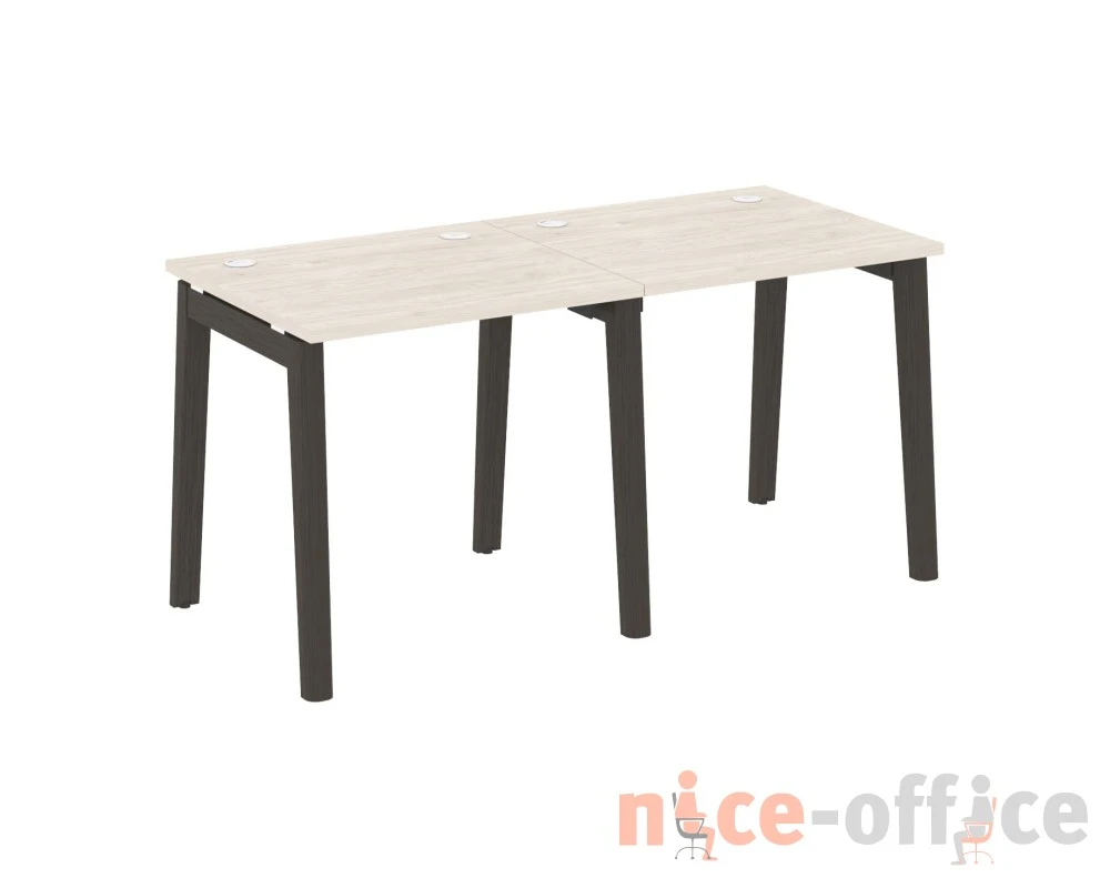 Рабочая станция, опоры - массив дерева 156x72x75 Оникс Вуд / Onix Wood