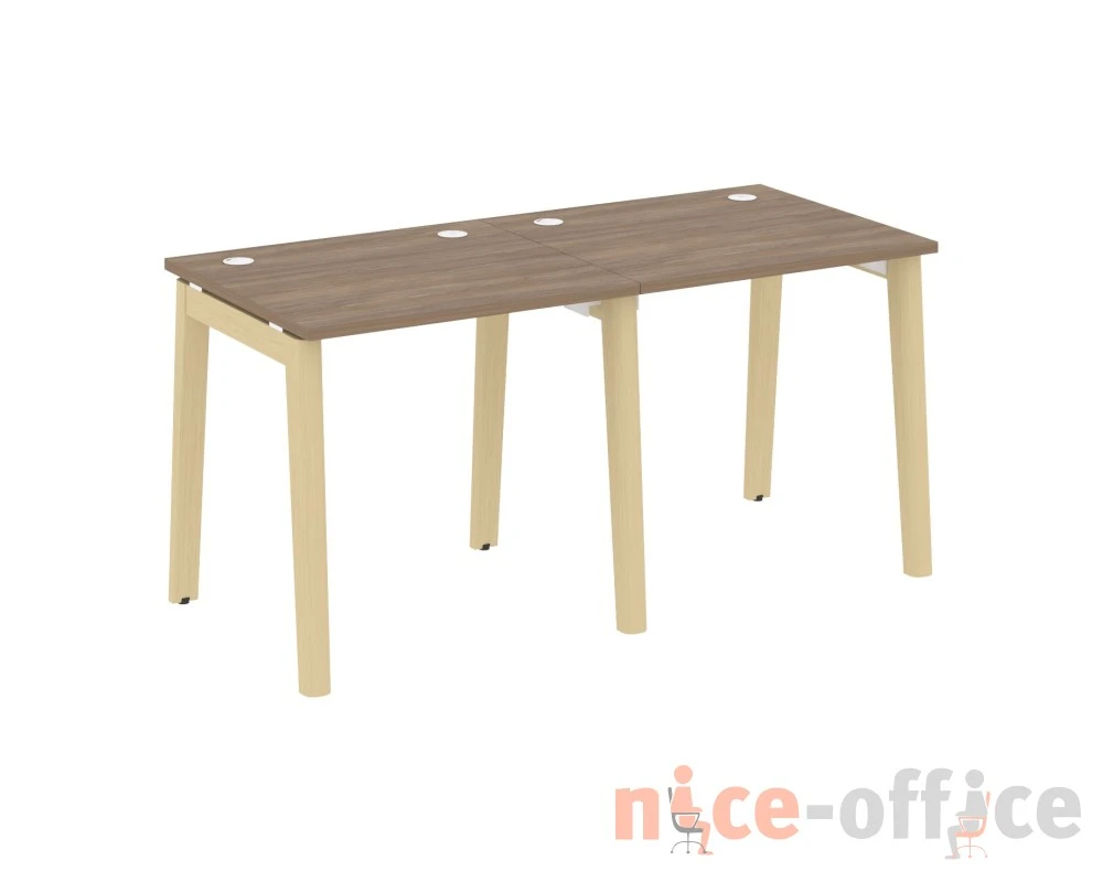 Рабочая станция, опоры - массив дерева 156x72x75 Оникс Вуд / Onix Wood