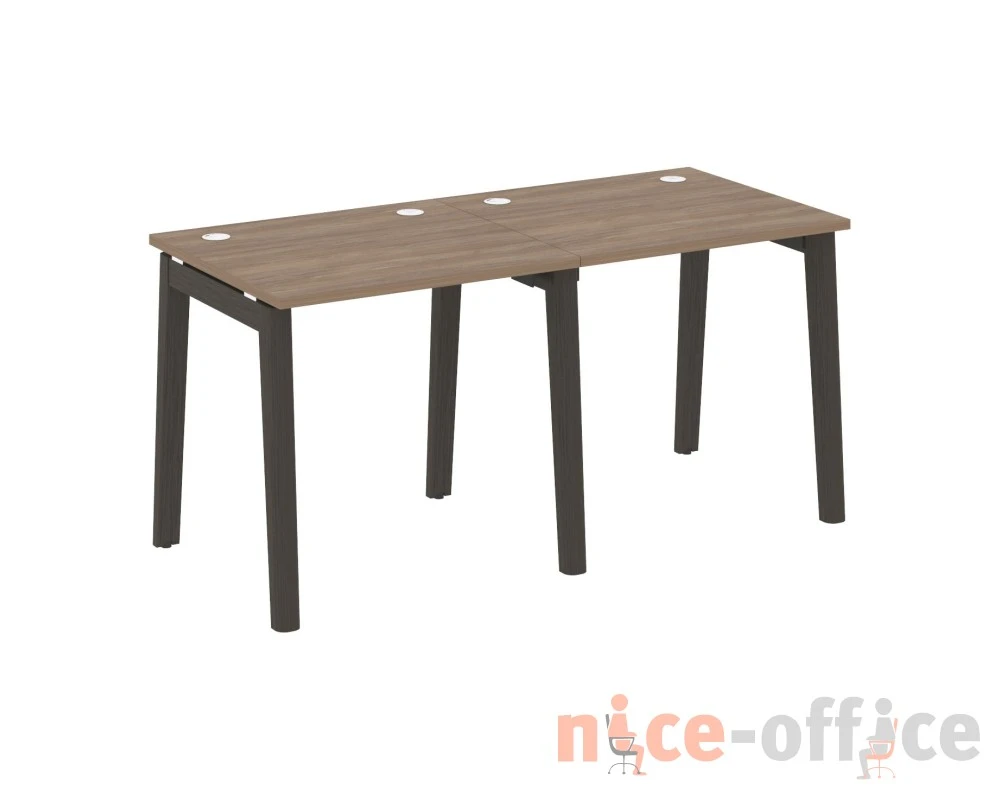 Рабочая станция, опоры - массив дерева 156x72x75 Оникс Вуд / Onix Wood