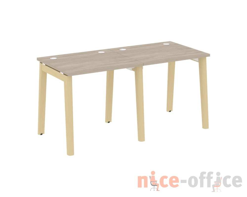 Рабочая станция, опоры - массив дерева 156x72x75 Оникс Вуд / Onix Wood
