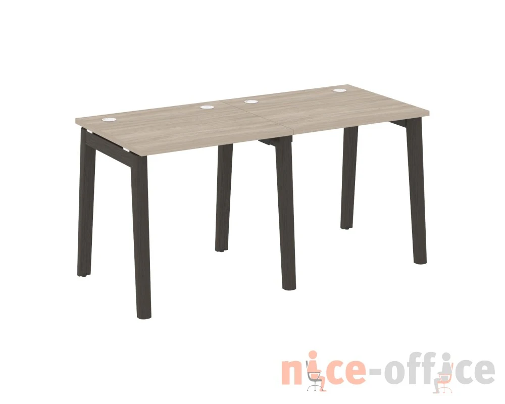 Рабочая станция, опоры - массив дерева 156x72x75 Оникс Вуд / Onix Wood