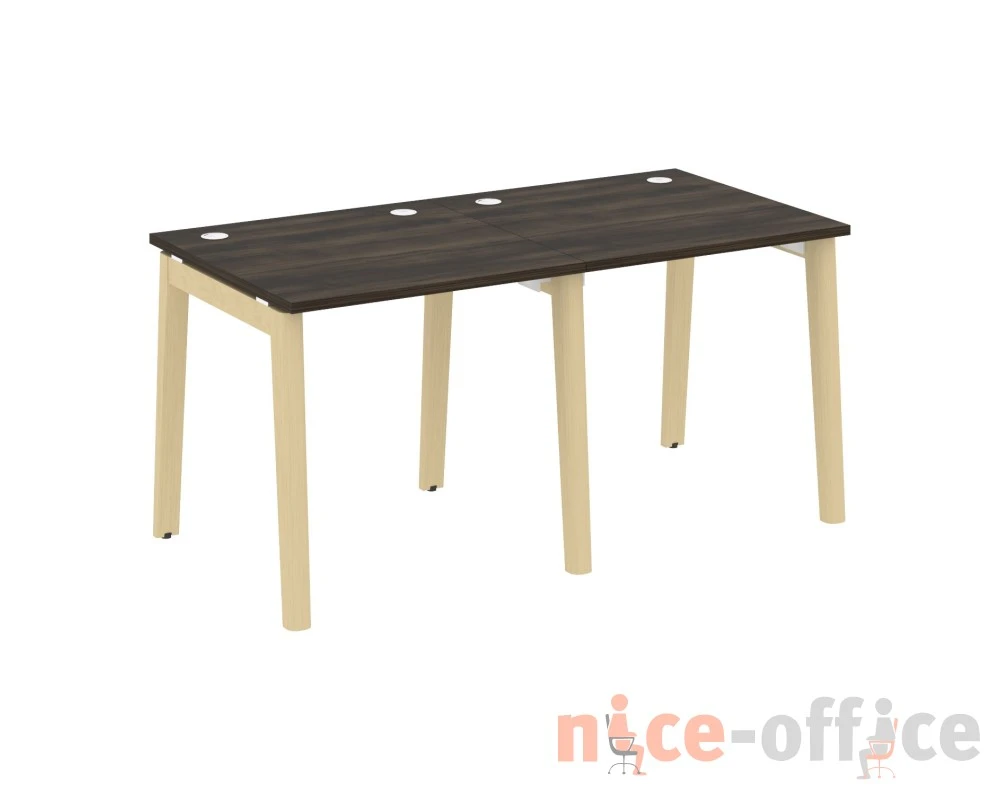 Рабочая станция, опоры - массив дерева 156x80x75 Оникс Вуд / Onix Wood