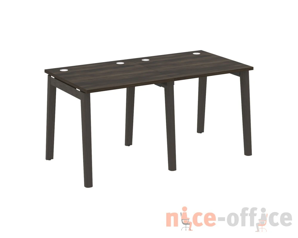 Рабочая станция, опоры - массив дерева 156x80x75 Оникс Вуд / Onix Wood