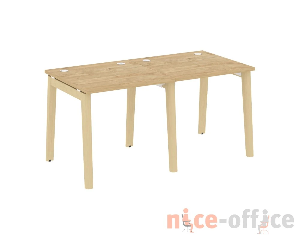 Рабочая станция, опоры - массив дерева 156x80x75 Оникс Вуд / Onix Wood