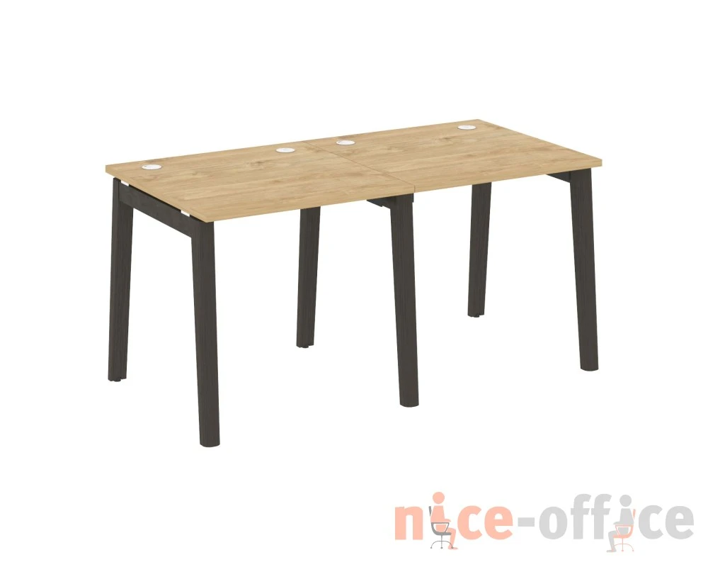 Рабочая станция, опоры - массив дерева 156x80x75 Оникс Вуд / Onix Wood