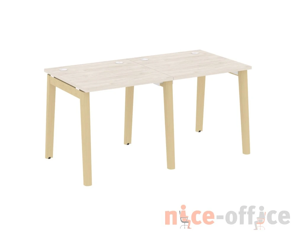 Рабочая станция, опоры - массив дерева 156x80x75 Оникс Вуд / Onix Wood