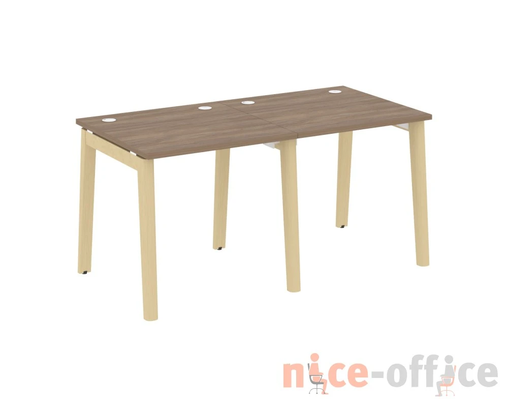 Рабочая станция, опоры - массив дерева 156x80x75 Оникс Вуд / Onix Wood