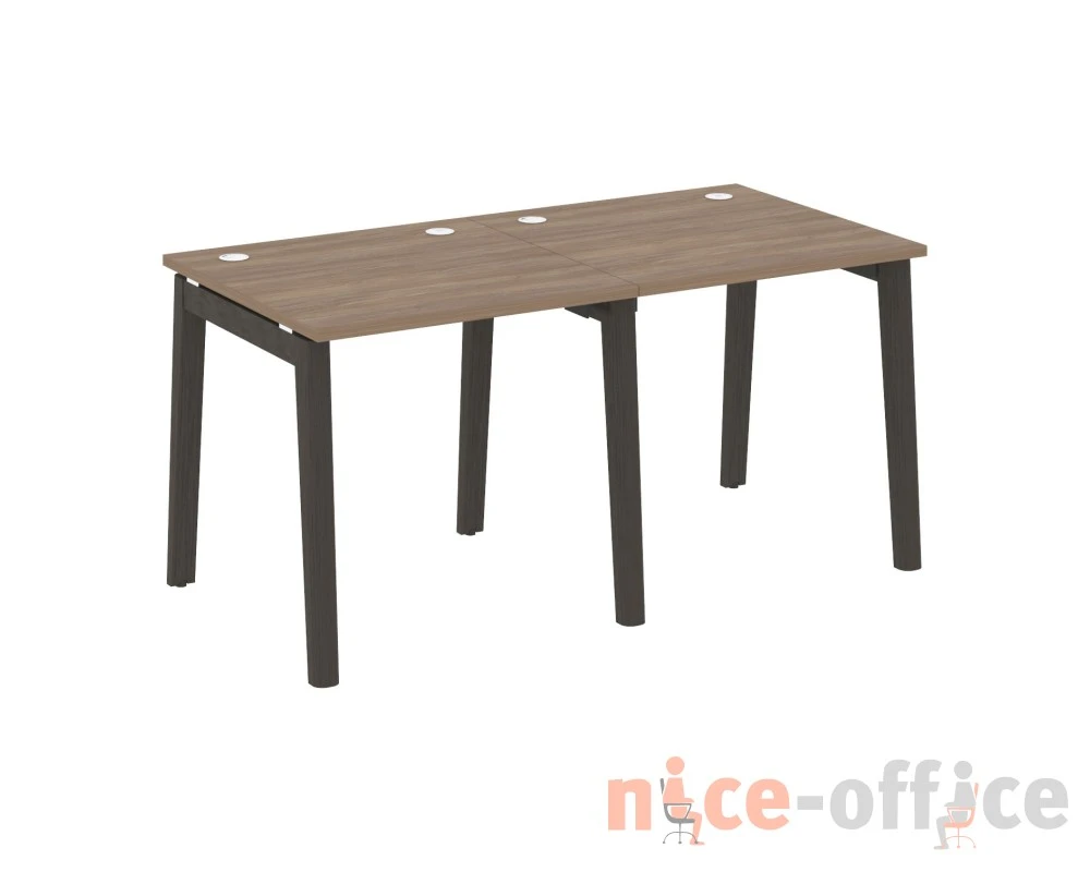 Рабочая станция, опоры - массив дерева 156x80x75 Оникс Вуд / Onix Wood
