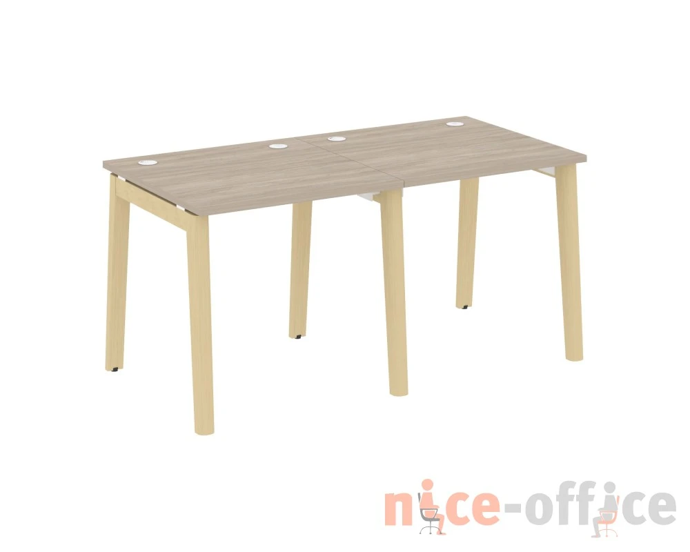 Рабочая станция, опоры - массив дерева 156x80x75 Оникс Вуд / Onix Wood