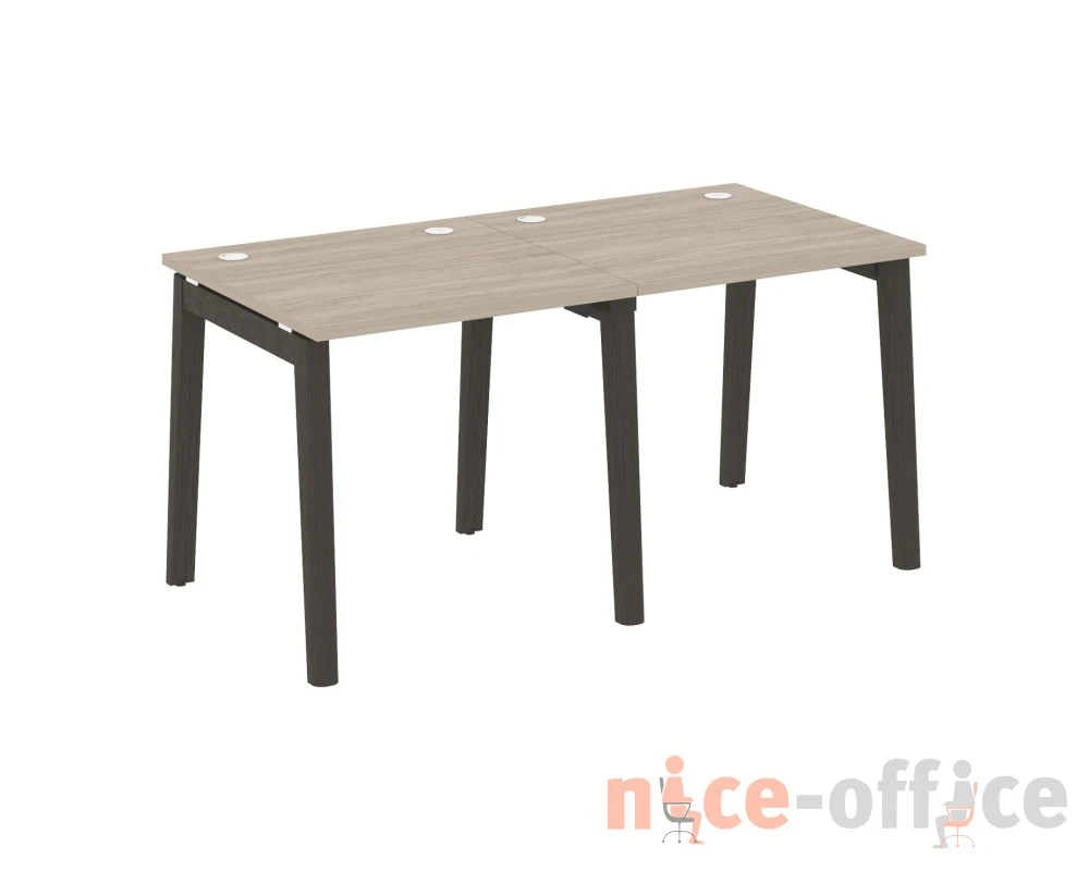 Рабочая станция, опоры - массив дерева 156x80x75 Оникс Вуд / Onix Wood