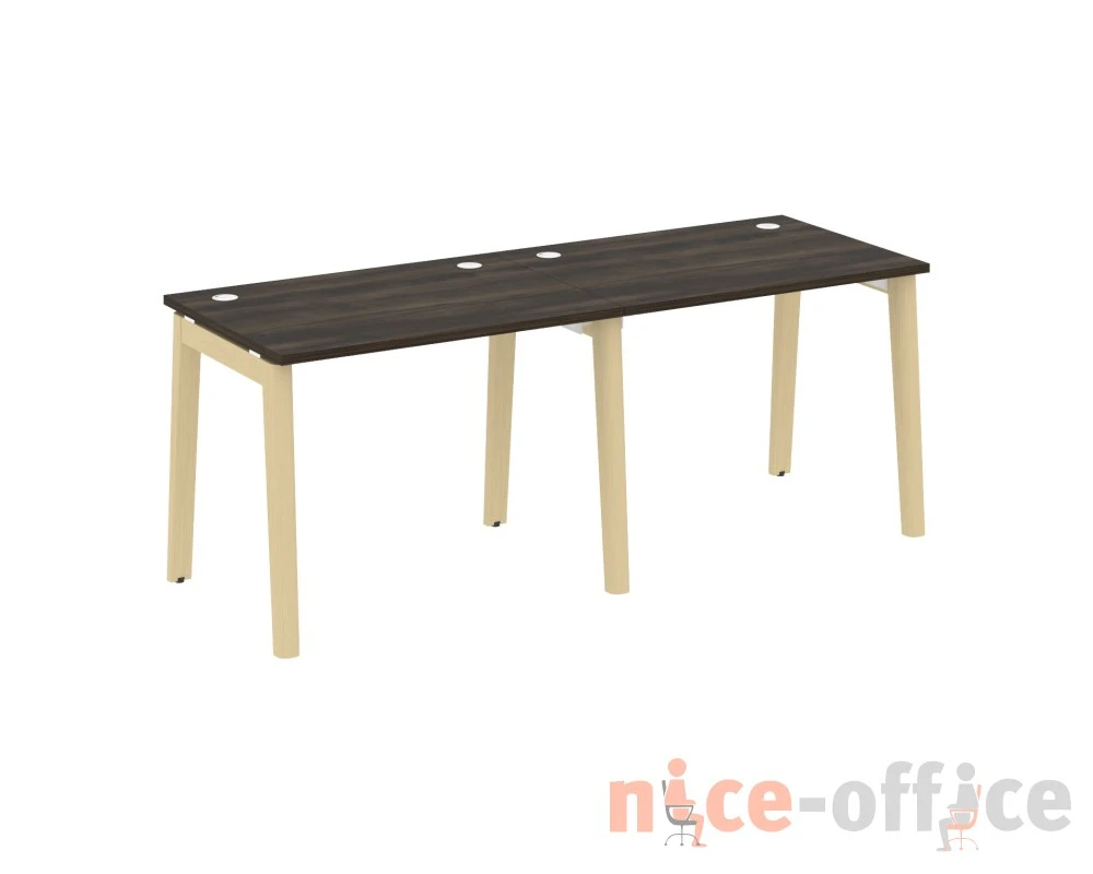 Рабочая станция, опоры - массив дерева 196x72x75 Оникс Вуд / Onix Wood