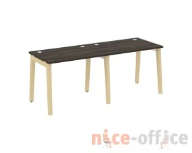 Рабочая станция, опоры - массив дерева 196x72x75 Оникс Вуд / Onix Wood images