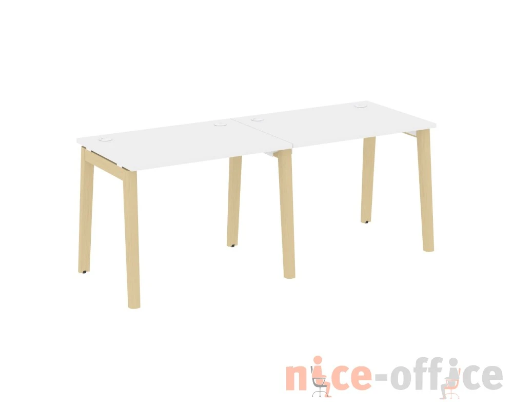 Рабочая станция, опоры - массив дерева 196x72x75 Оникс Вуд / Onix Wood