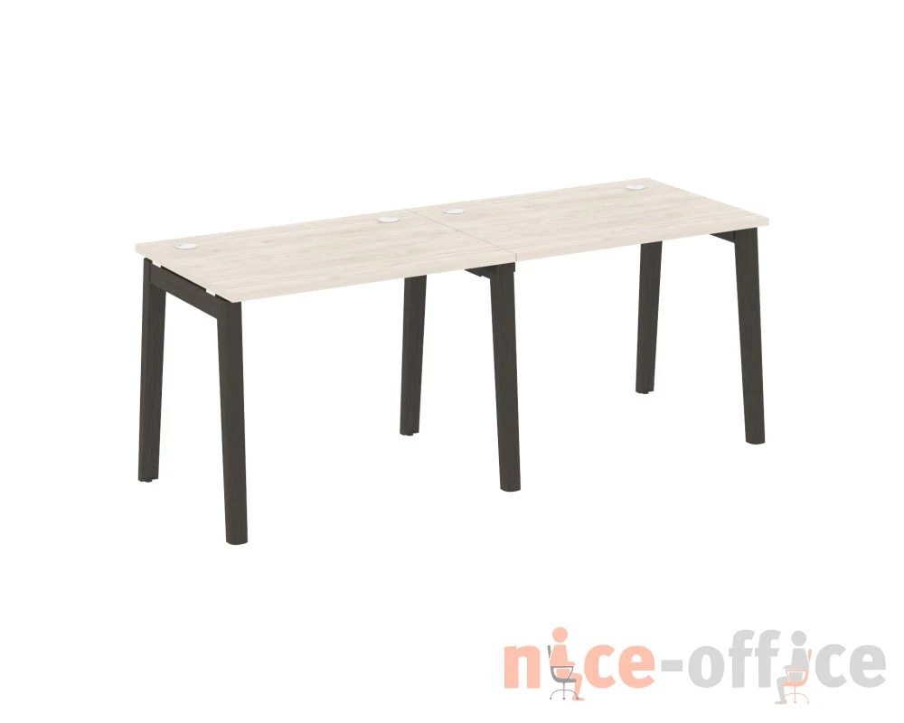 Рабочая станция, опоры - массив дерева 196x72x75 Оникс Вуд / Onix Wood