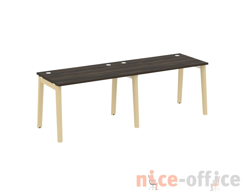 Рабочая станция, опоры - массив дерева 236x72x75 Оникс Вуд / Onix Wood