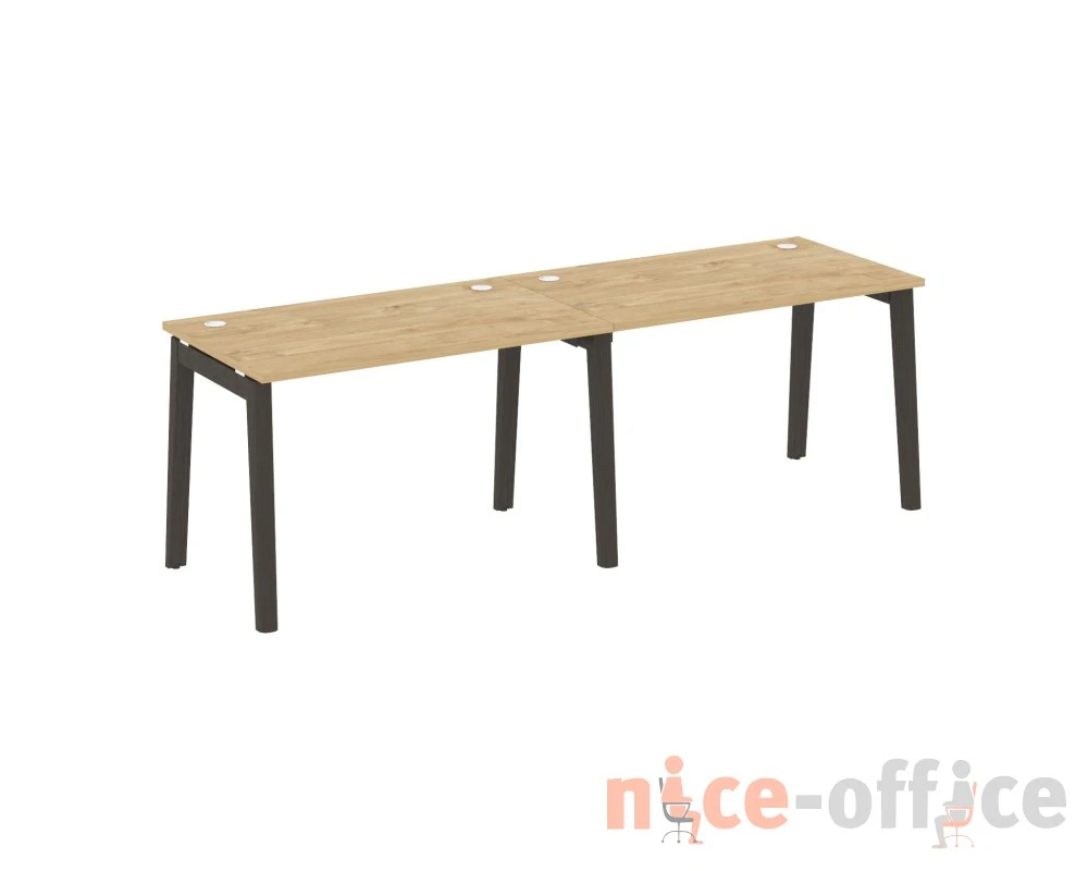 Рабочая станция, опоры - массив дерева 236x72x75 Оникс Вуд / Onix Wood