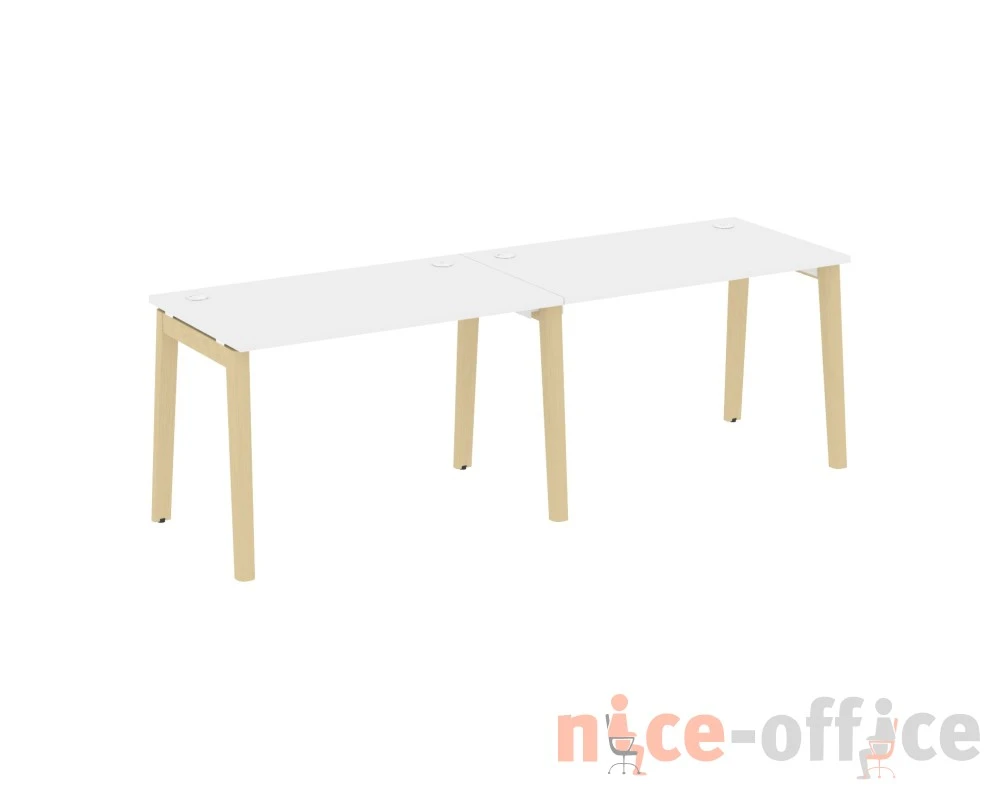 Рабочая станция, опоры - массив дерева 236x72x75 Оникс Вуд / Onix Wood