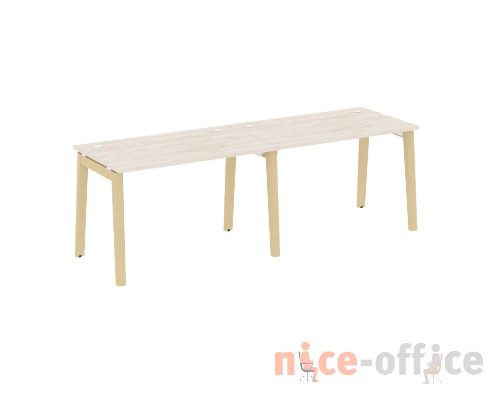 Рабочая станция, опоры - массив дерева 236x72x75 Оникс Вуд / Onix Wood