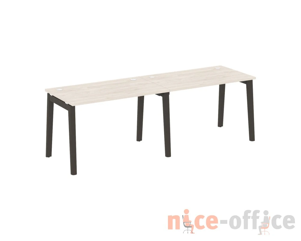 Рабочая станция, опоры - массив дерева 236x72x75 Оникс Вуд / Onix Wood