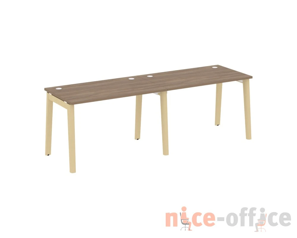 Рабочая станция, опоры - массив дерева 236x72x75 Оникс Вуд / Onix Wood