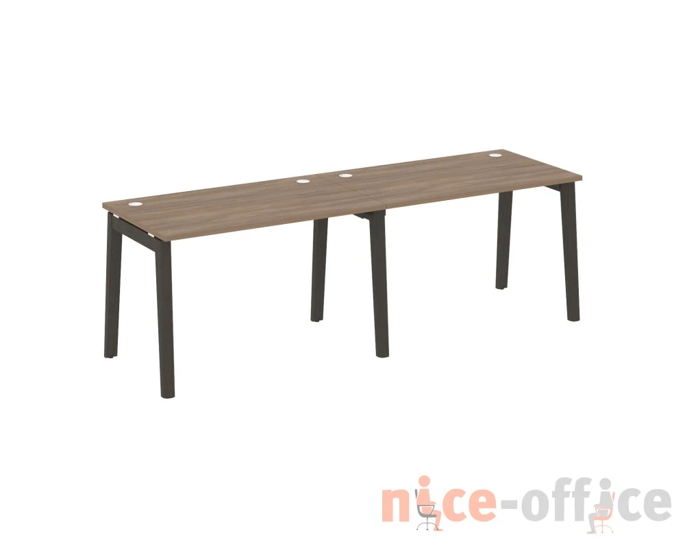 Рабочая станция, опоры - массив дерева 236x72x75 Оникс Вуд / Onix Wood