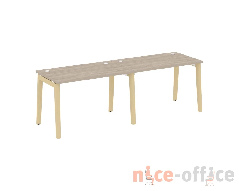 Рабочая станция, опоры - массив дерева 236x72x75 Оникс Вуд / Onix Wood
