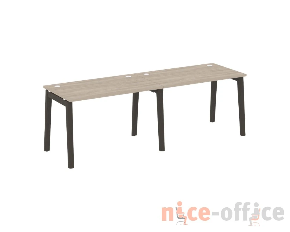 Рабочая станция, опоры - массив дерева 236x72x75 Оникс Вуд / Onix Wood