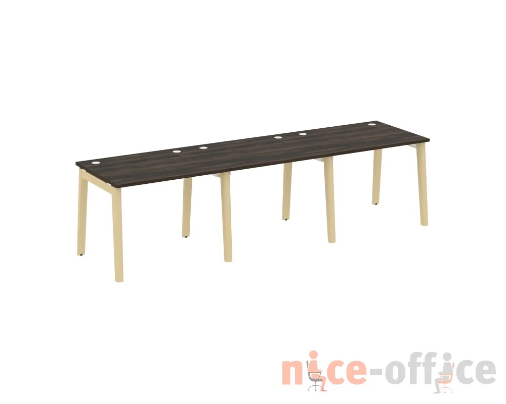 Рабочая станция, опоры - массив дерева 294x80x75 Оникс Вуд / Onix Wood