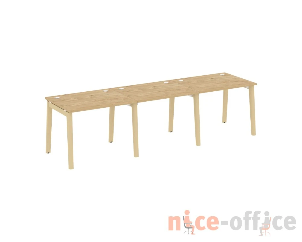 Рабочая станция, опоры - массив дерева 294x80x75 Оникс Вуд / Onix Wood