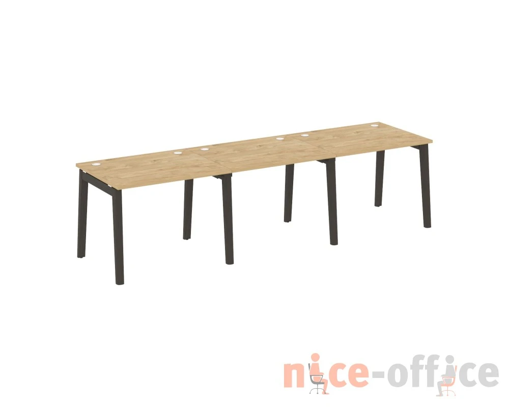 Рабочая станция, опоры - массив дерева 294x80x75 Оникс Вуд / Onix Wood