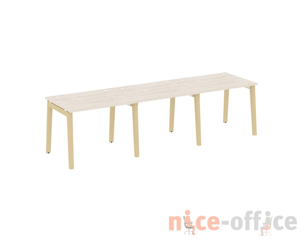 Рабочая станция, опоры - массив дерева 294x80x75 Оникс Вуд / Onix Wood