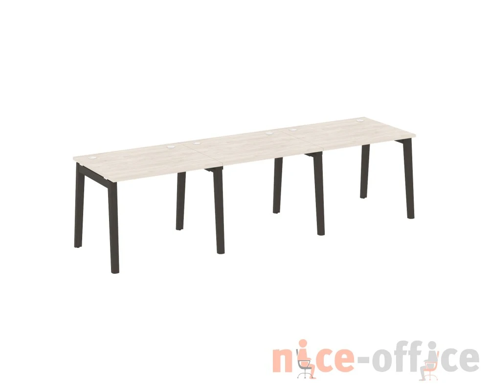 Рабочая станция, опоры - массив дерева 294x80x75 Оникс Вуд / Onix Wood