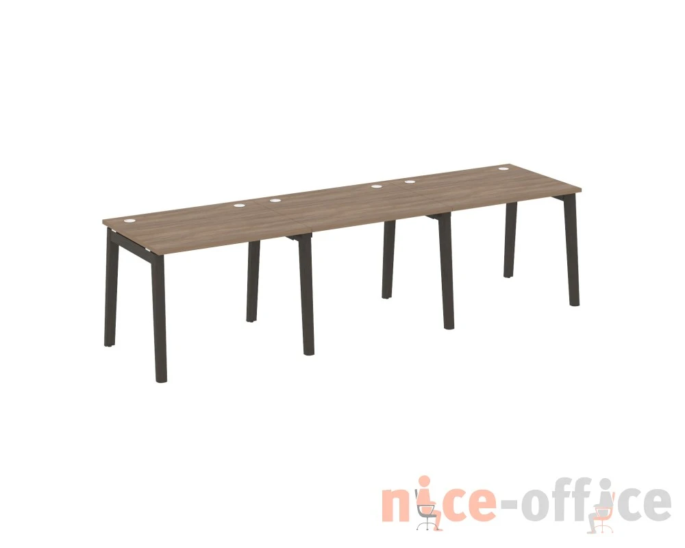 Рабочая станция, опоры - массив дерева 294x80x75 Оникс Вуд / Onix Wood