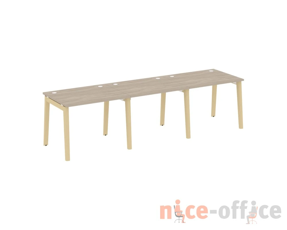 Рабочая станция, опоры - массив дерева 294x80x75 Оникс Вуд / Onix Wood