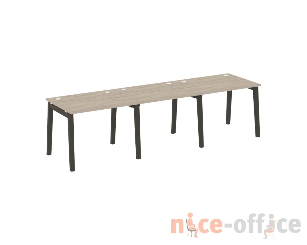 Рабочая станция, опоры - массив дерева 294x80x75 Оникс Вуд / Onix Wood