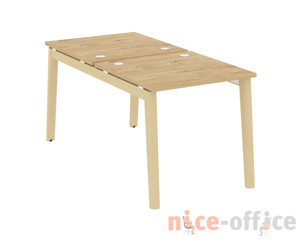 Рабочая станция, опоры - массив дерева 78x163,5x75 Оникс Вуд / Onix Wood