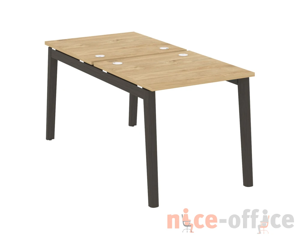 Рабочая станция, опоры - массив дерева 78x163,5x75 Оникс Вуд / Onix Wood