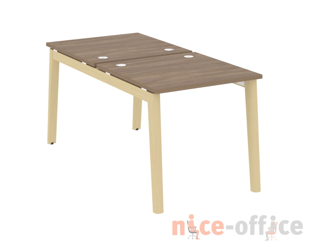 Рабочая станция, опоры - массив дерева 78x163,5x75 Оникс Вуд / Onix Wood