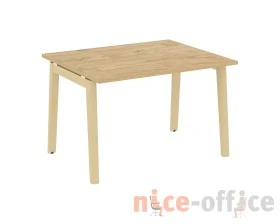 Стол переговорный (1 столешница), опоры - массив дерева 118x98x75 Оникс Вуд / Onix Wood images