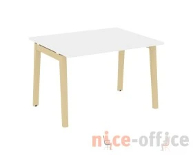 Стол переговорный (1 столешница), опоры - массив дерева 118x98x75 Оникс Вуд / Onix Wood images