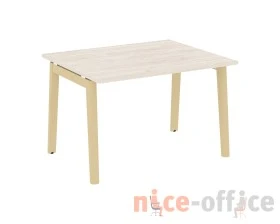 Стол переговорный (1 столешница), опоры - массив дерева 118x98x75 Оникс Вуд / Onix Wood images