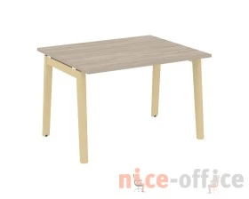 Стол переговорный (1 столешница), опоры - массив дерева 118x98x75 Оникс Вуд / Onix Wood images